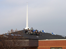 Church roofing project